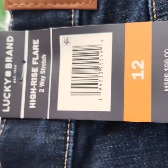 New Lucky Brand High Rise Flare 2 Way Stretch Jeans (Available in Sz 12 - Picture 8 of 10